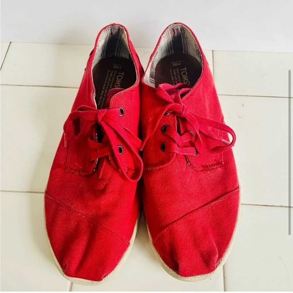 TOMS canvas sneakers men’s size 10 - Picture 2 of 5